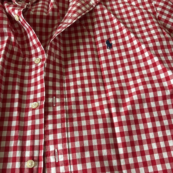 Red Checkered mens Shirt - Picture 2 of 3